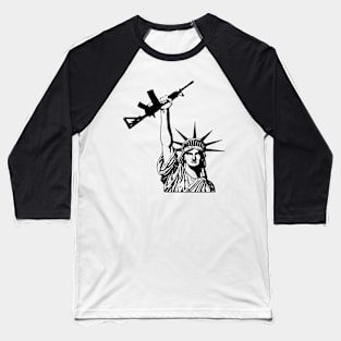 Ar 15 Statue of Liberty Baseball T-Shirt